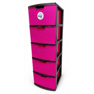 Gavetero Rattan 5 Niveles 32 x 37 x 100 cms